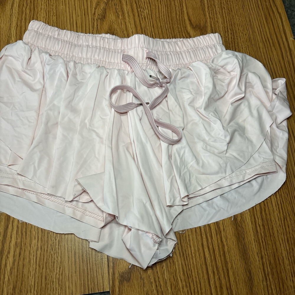 Light Pink Drawstring Shorts